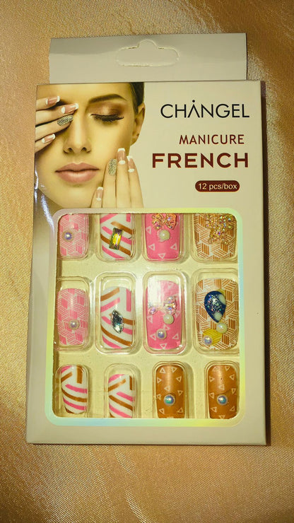 Changel manicure Fancy Nails in different designs - Zaib store