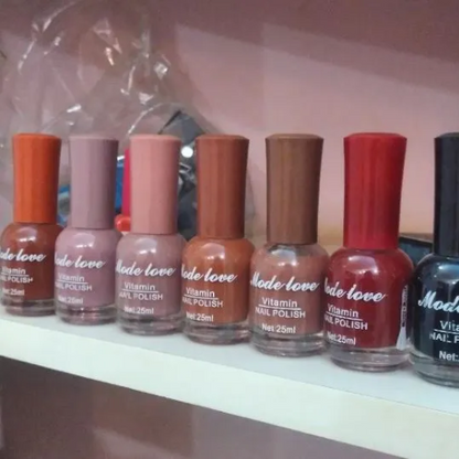 12 colors Mode Love Nail Paint Permanent - Zaib store