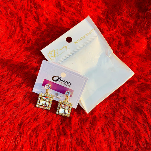 Diamond Design Earring