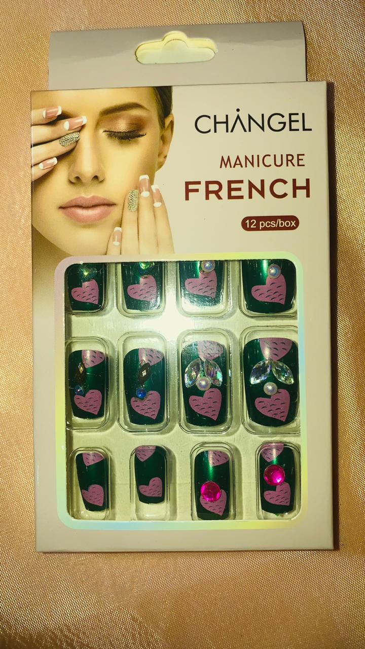 Changel manicure Fancy Nails in different designs - Zaib store