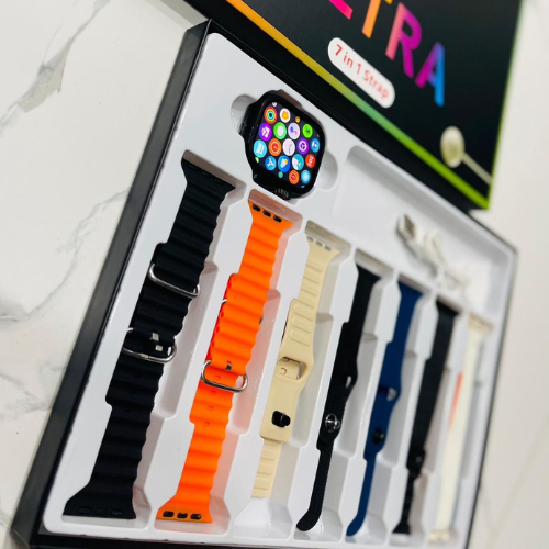 S10 Ultra 2 Smartwatch 7in1 - Seven Beautiful Strapes - Zaib store