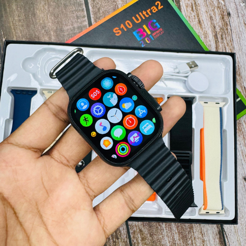 S10 Ultra 2 Smartwatch 7in1 - Seven Beautiful Strapes - Zaib store
