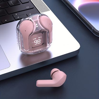 AIR 31 TWS TRANSPARENT EARBUDS BLUETOOTH 5.3V in Different Colors - Zaib Store