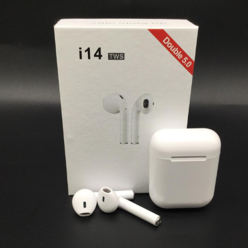 High Quality i14 TWS Earphone Earbubs Earpods Touch Key Sensor Universal Mini Wireless Bluetooth - Zaib store